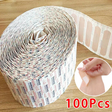 100Pcs Waterproof Breathable Cushion Adhesive Plaster Wound Hemostasis Sticker Band First Aid  Medical Gauze