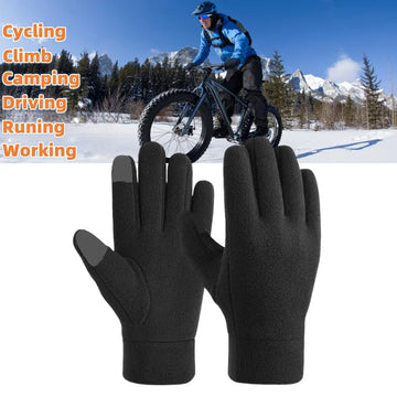 Warm Winter Gloves Polar Fleece Cold Weather Gloves Touch Screen Women and Men Thermal Gloves for Running Hiking