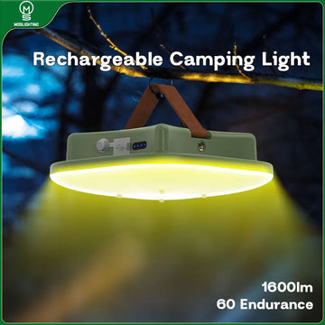 MOSLIGHTING Camping Lantern with 5 Lighting Modes LED Outdoor Light USB-C Fast Charging Hanging Tent Lamp for Outdoor Work Light
